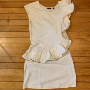 Ted Baker Size 3 Cream Colored Mini Dress